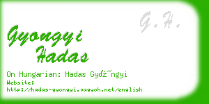 gyongyi hadas business card